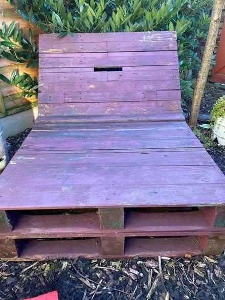 Photo of free Homemade pallet chair (Prestwich M25) #1
