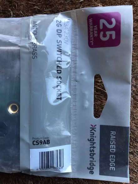 Photo of free Antique Brass double socket (Walkley, S6) #2
