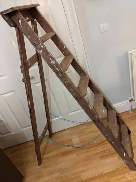 Photo of free Timber Step Ladder - needs checked (Blythswood Hill G2) #1