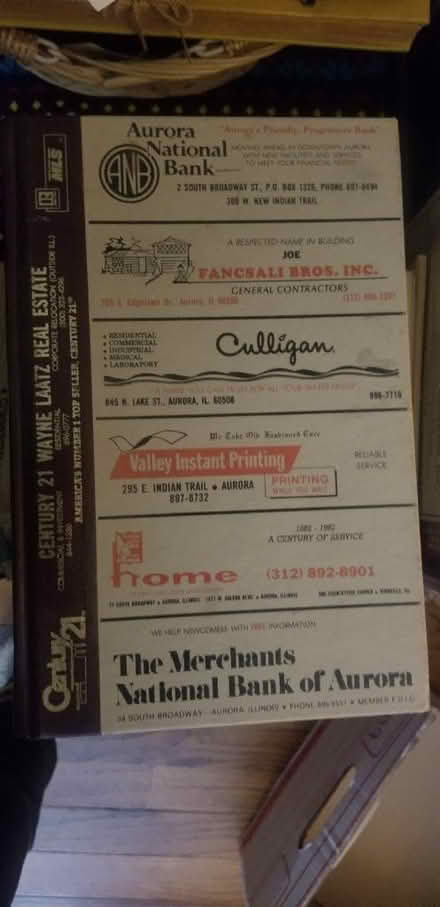 Photo of free Aurora City Directories (Ashland and River Street) #2
