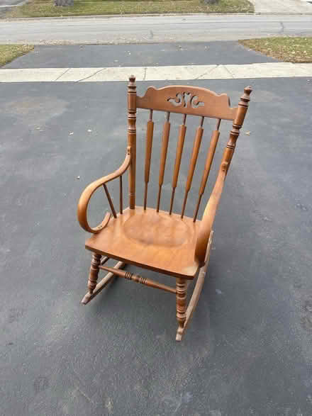 Photo of free Wood rocking chair (Villa Park, Il.) #1