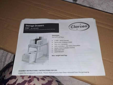 Photo of free Bathroom storage drawers (Esh Winning DH7) #1