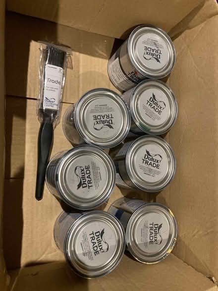 Photo of free 7x Dulux wallpaints (200-250 ml) and brush (Florence Park OX4) #2