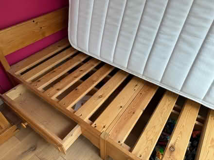 Photo of free Single bed, pine base with drawers (Southsea, Portsmouth PO4) #3