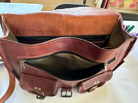 Photo of free Leather Messenger Bag (Woodward & Long Lake) #2