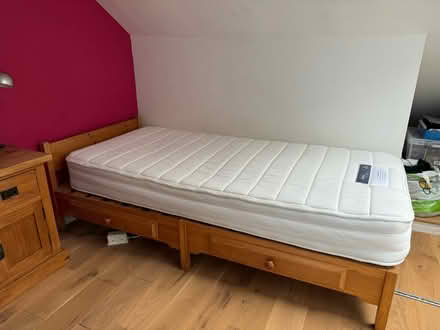 Photo of free Single bed, pine base with drawers (Southsea, Portsmouth PO4) #2