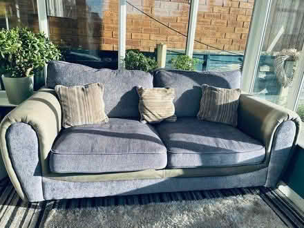 Photo of free Grey fabric 3 seater sofa (Cheadle Hulme SK8) #2