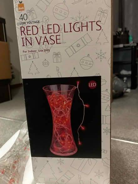 Photo of free Red LED lights in vase (Crowborough TN6) #2