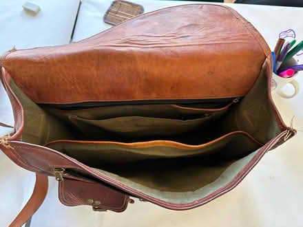 Photo of free Leather Messenger Bag (Woodward & Long Lake) #3