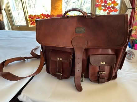 Photo of free Leather Messenger Bag (Woodward & Long Lake) #4