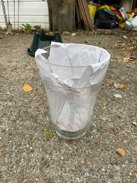 Photo of free Two large glass candle holders (Brixton SW2) #1