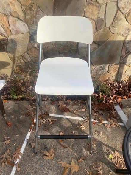 Photo of free IKEA white 30” folding chair (Weddington off of Rea Road) #2