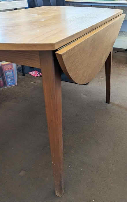 Photo of free Circular Drop Leaf Table And 3 Chairs (Tong BD4) #2