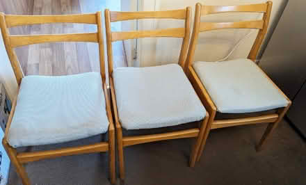 Photo of free Circular Drop Leaf Table And 3 Chairs (Tong BD4) #3