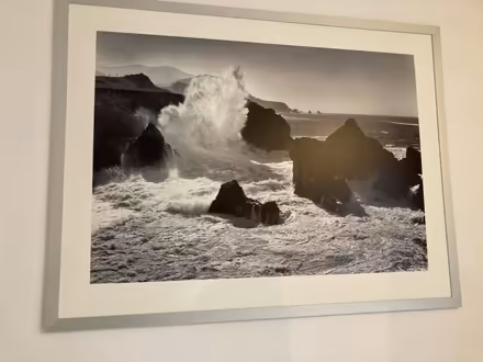 Photo of free Large b & w seascape picture (Heaton Chapel SK4) #1