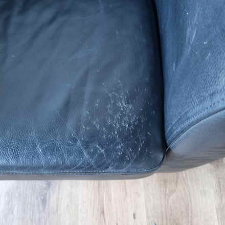 Photo of free Black leather tub chair (Kendal LA9) #1