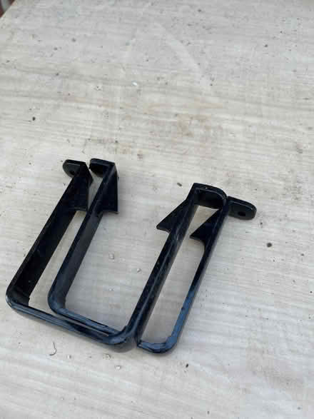 Photo of free 2 black square gutter brackets (Drayton OX14) #1