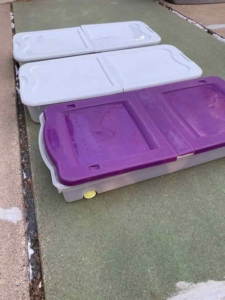 Photo of free Three Under Bed Storage Containers (Highland Park Area) #1