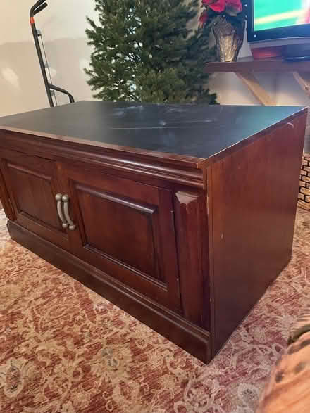 Photo of free Solid wood tv base with storage (Richboro) #2