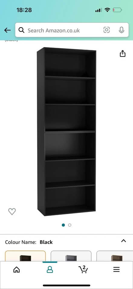 Photo of free 6 Tiers bookshelf black (Clifton M27) #1