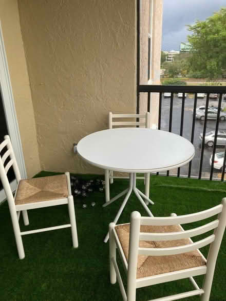 Photo of free Table and 3 chairs (indoor use) (Boca Raton: Boca Teeca) #4