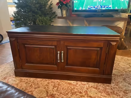 Photo of free Solid wood tv base with storage (Richboro) #1