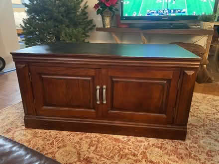 Photo of free Solid wood tv base with storage (Richboro) #1