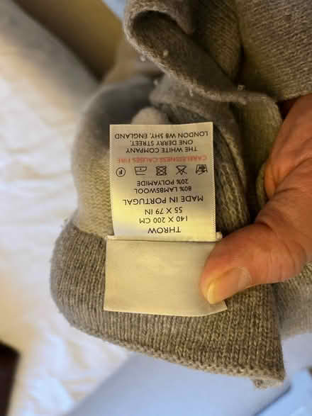 Photo of free Lambs wool throw blanket (Tolworth) #4