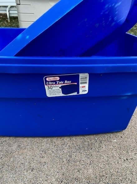 Photo of free 30 Gallon Storage Container (Highland Park Area) #2