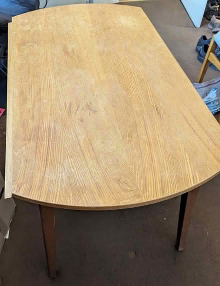 Photo of free Circular Drop Leaf Table And 3 Chairs (Tong BD4) #1