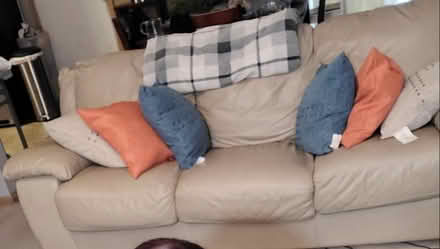 Photo of free Leather sleeper sofa (Easton area) #2