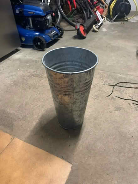 Photo of free Tall galvanised bucket/ pot (HD9 Honley) #1