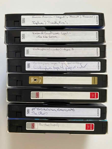 Photo of free VHS Tapes for Recording (Steeles/Mavis (Brampton)) #1