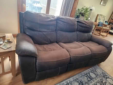 Photo of free couch and recliner (virgil) #2