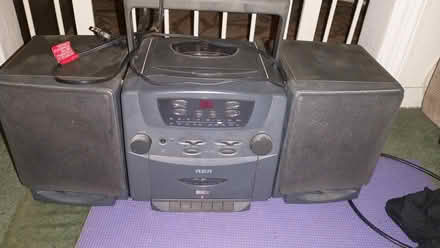 Photo of free Old boombox w/detachable speakers (Montgomery) #1