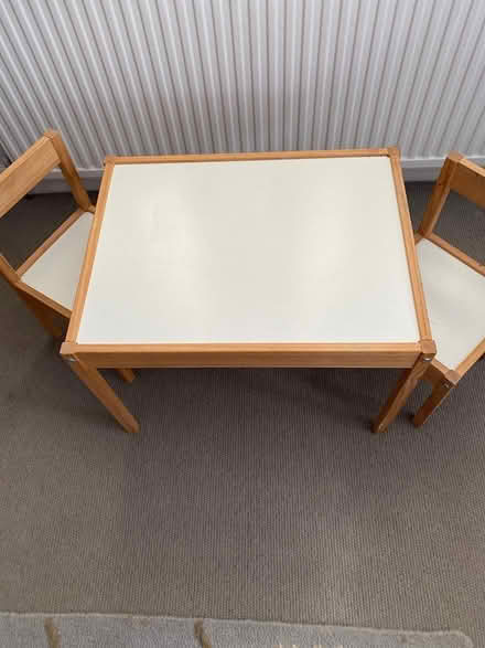 Photo of free Child’s table and chairs set (Openwoodgate, Belper) #1