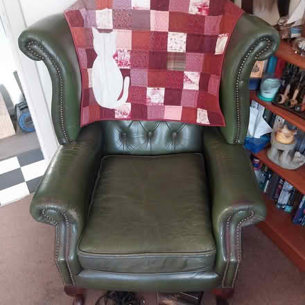 Photo of free Old leather arm chair. Edingale (Edingale) #1