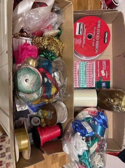 Photo of free Box of Christmas Ribbons (Penicuik EH26) #1