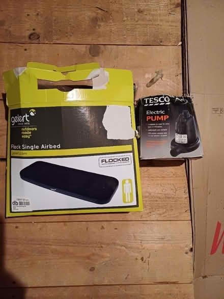 Photo of free Clear out: Single Airbed + Pump (Hanwell W7) #3