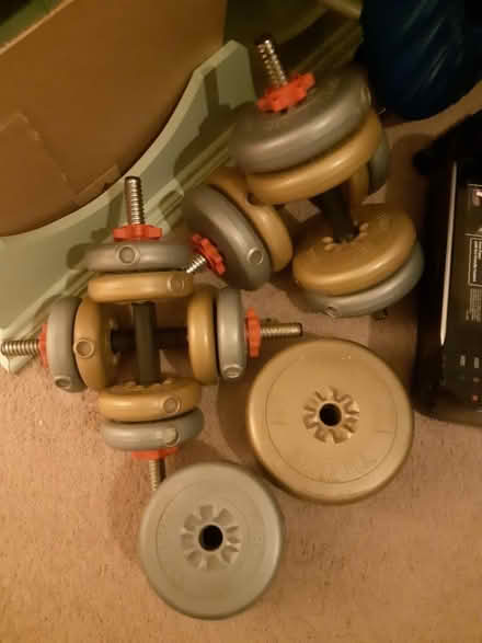 Photo of free Dumbbell weights (Walmersley, Bury, BL9) #1