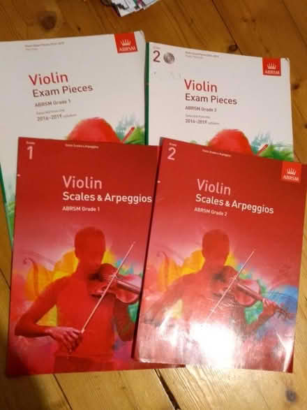 Photo of free Violin grade 1 & 2 exam books (Girton CB3) #1