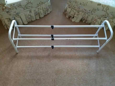 Photo of free Adjustable metal shoe rack (Woodford IG8) #1
