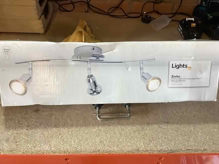 Photo of free 3 lamp chrome ceiling light (Mountsorrel LE12) #2