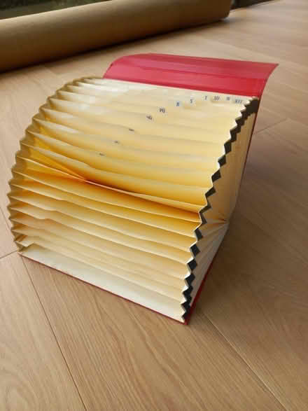 Photo of free A4 sized concertina file in good condition (Bernards Heath AL3) #1