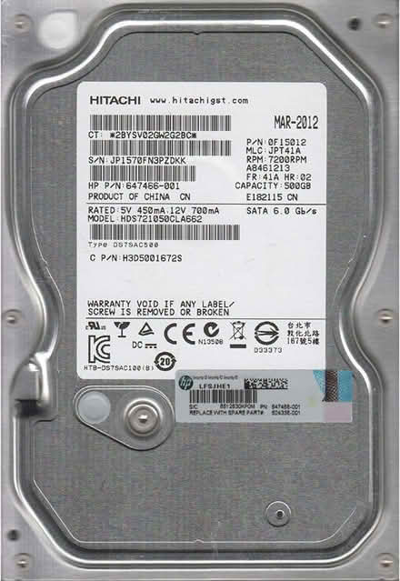 Photo of free 500gb sata desktop drive (Hersham KT12) #1