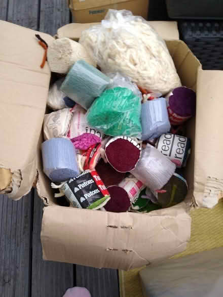 Photo of free Box of rug making wool (Chapeltown Sheffield S35) #1