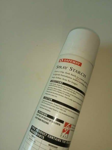 Photo of free Can of spray starch (Polwarth EH11) #2