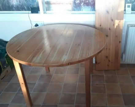 Photo of free Round Pine Extending Table (Ewell KT19) #1
