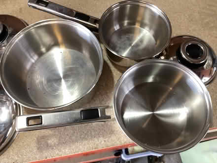 Photo of free Set of 3 saucepans (Mountsorrel LE12) #2