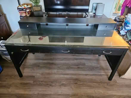 Photo of free Black Desk (Beaverton/Denney Rd) #3